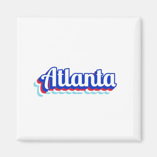Vintage Atlanta Magnet (Vorne)