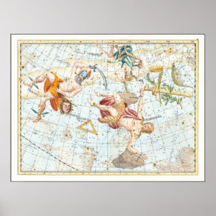 Vintage Atlaskonstellationen Poster