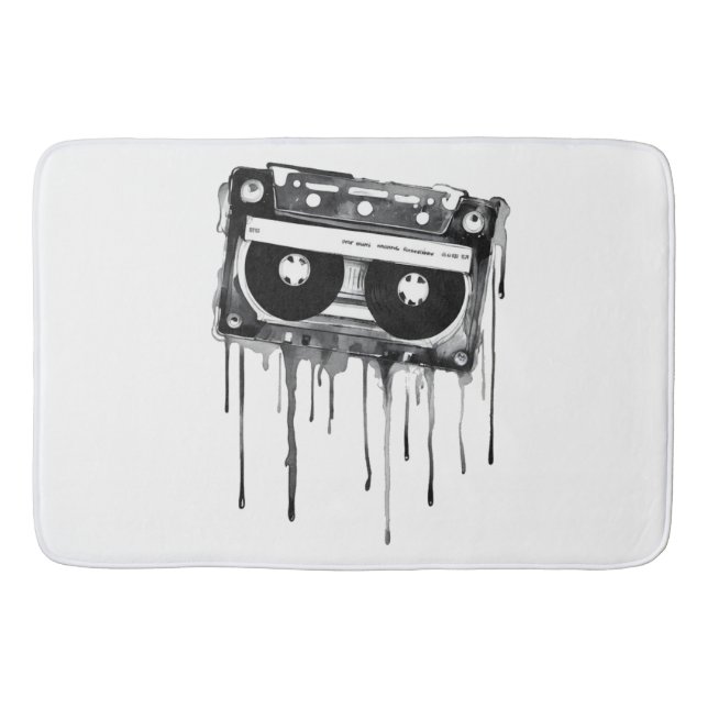 Vintage Audiokassette Badematte (Vorderseite)