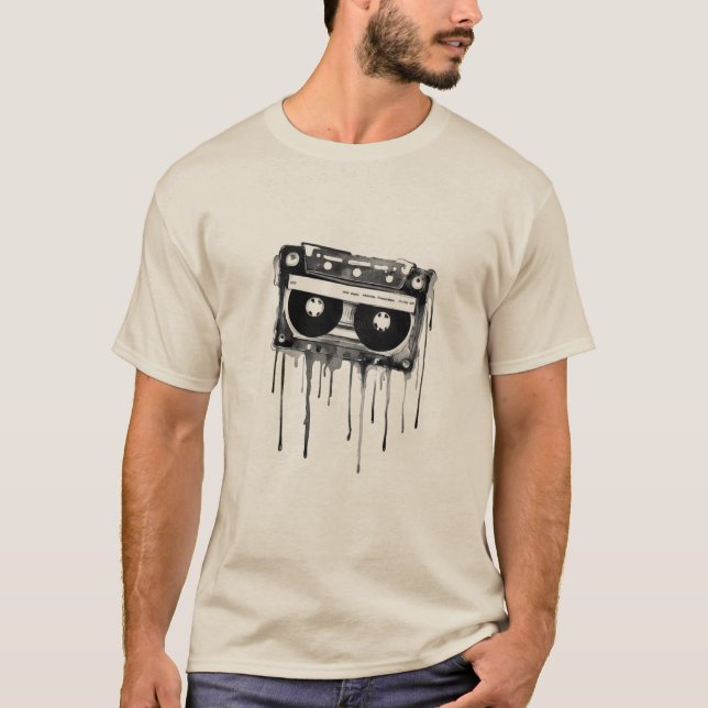 Vintage Audiokassette T-Shirt (Vorderseite)