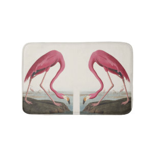 Vintage Audubon Amerikanischer Flamingo Rosa Vogel Badematte