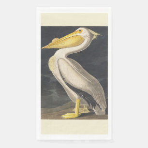 Vintage Audubon Amerikanischer Weißer Pelikan Voge Serviette