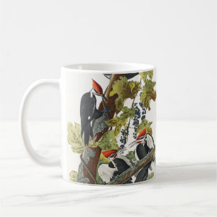 Vintage Audubon-Specht-Vogelkunst Kaffeetasse