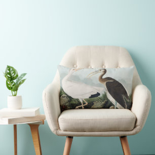 Vintage Audubon Weißer Sichler Vogel Natur Kunst Lendenkissen