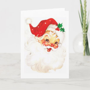 Vintage Aufführung des Weihnachtsmanns Karte