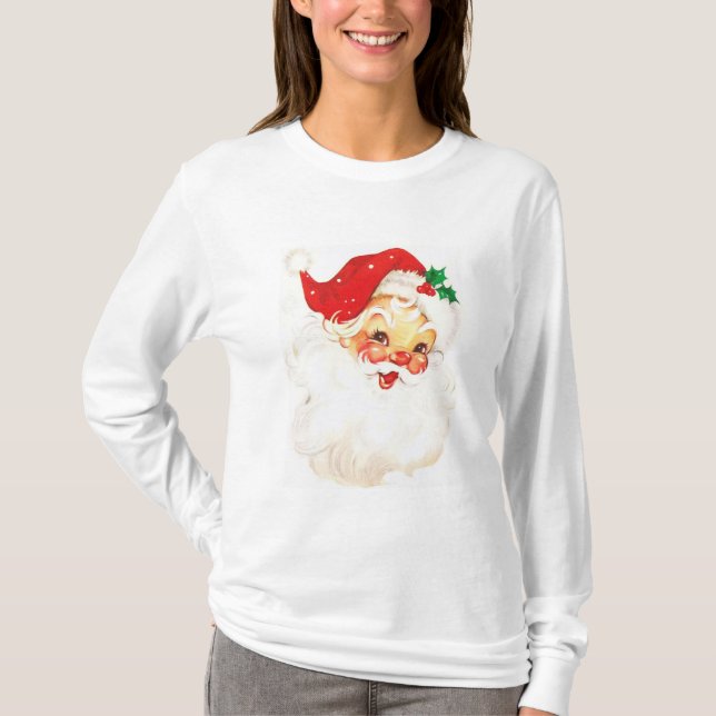 Vintage Aufführung des Weihnachtsmanns T-Shirt (Vorderseite)