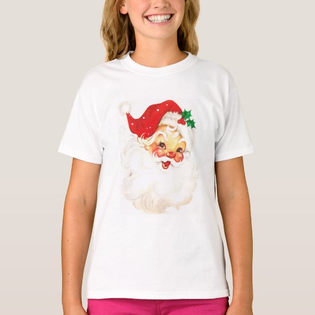Vintage Aufführung des Weihnachtsmanns T-Shirt (Vorderseite)