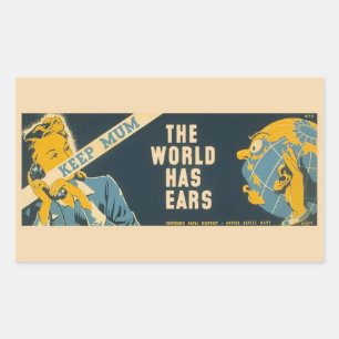 Vintage Aufkleber "Behalt Mum"