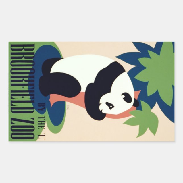 Vintage Aufkleber "Brookfield Zoo" (Vorderseite)