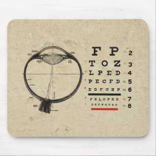 Vintage Augenarzt Mousepad