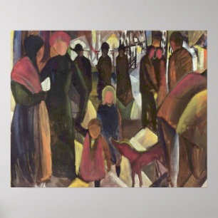 Vintage August Macke Abschied Poster