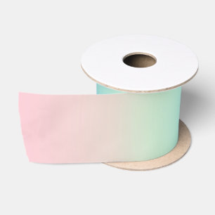 Vintage Aura Blau Rosa Farbverlauf Ombre  Satinband