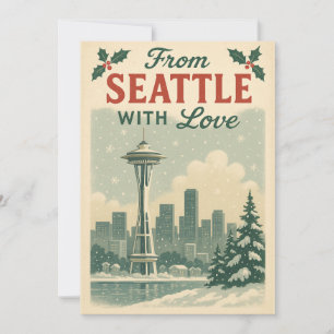 Vintage aus Seattle mit Liebe Weihnachten