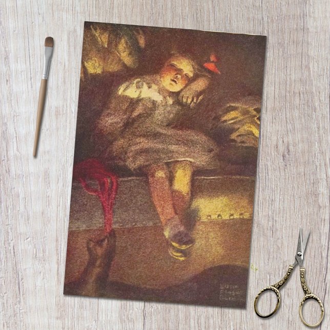 Vintage Ausländerabenteuer im Wunderland Seidenpapier (Von Creator hochgeladen)