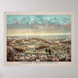 Vintage Ausstellung Philadelphia 1876 Poster