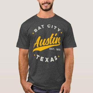 Vintage Austin Fledermaus-Stadt Texas USA T-Shirt