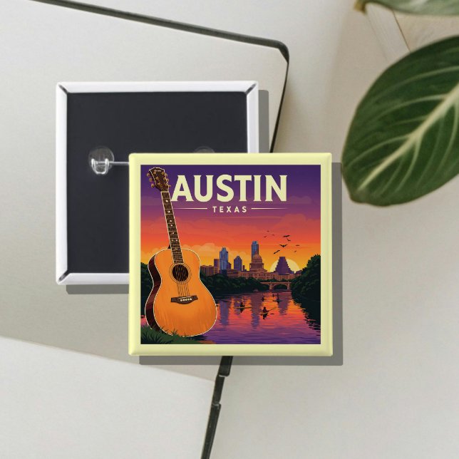 Vintage Austin Texas Button (Von Creator hochgeladen)