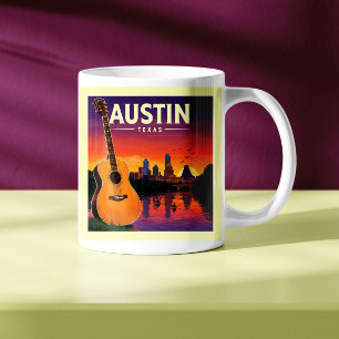 Vintage Austin Texas Kaffeetasse