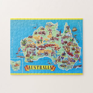 Vintage Australien 11x14 Karte Postkarte