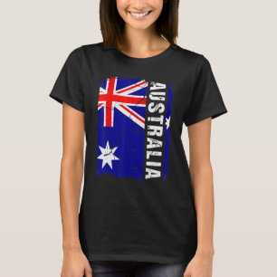 Vintage australische Flagge Australien Stolz Wurze T-Shirt