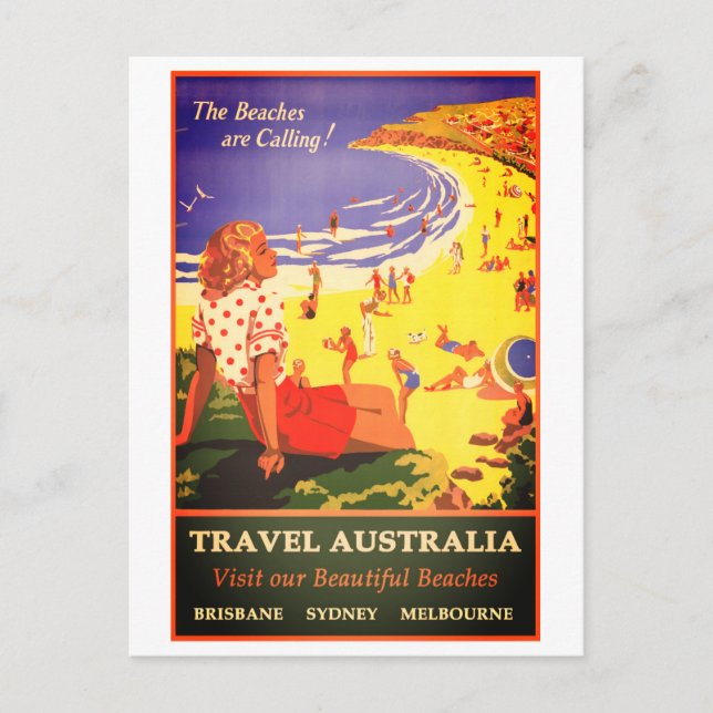 Vintage australische Postkarte (Vorderseite)