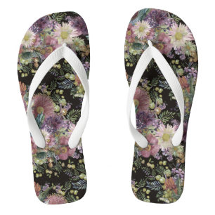 Vintage australische Wildblumen Flip Flops