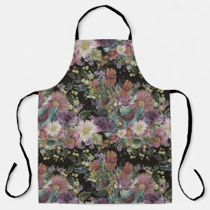 Vintage australische Wildblumen Schürze