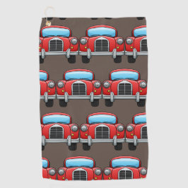 Vintage Auto auf Golf Handtuch