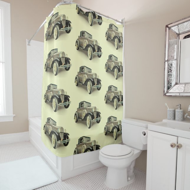 Vintage Auto Duschvorhang (Beispiel)