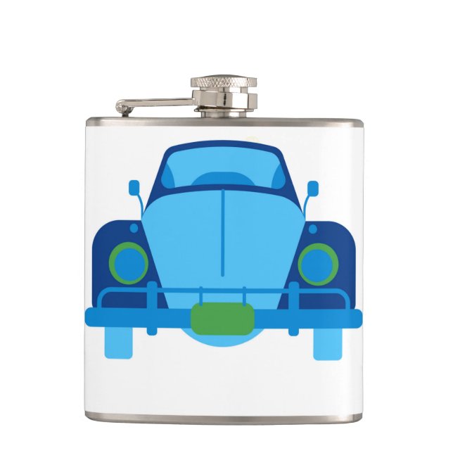 Vintage-Auto Flachmann (Vorderseite)