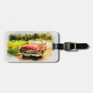Vintage-Auto Gepäckanhänger