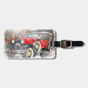 Vintage Auto Gepäckanhänger