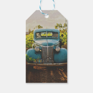 VINTAGE AUTO GIFT TAG WEDD GESCHENKANHÄNGER