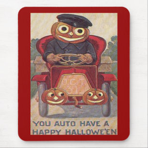 Vintage-Auto-Halloween Mousepad