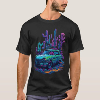 Vintage-Auto-Neon-Geschenk Vintage-Freunde T-Shirt