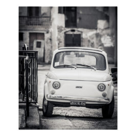 Vintage Auto Perfektes Poster | Fiat 500 | Rom