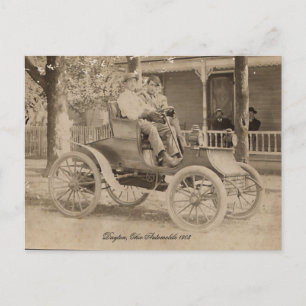 Vintage Auto Postkarte