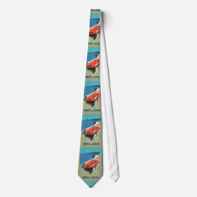 Vintage Auto Racing Krawatte (Vorderseite)