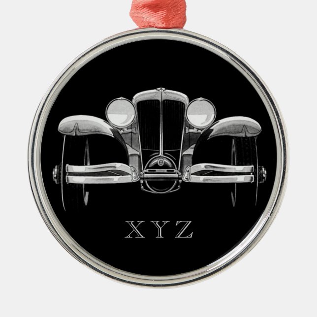 Vintage-Auto-Sonderanfertigung Ornament Aus Metall (Vorne)