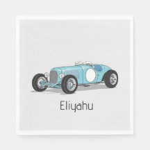 Vintage Auto Upsherin Servietten
