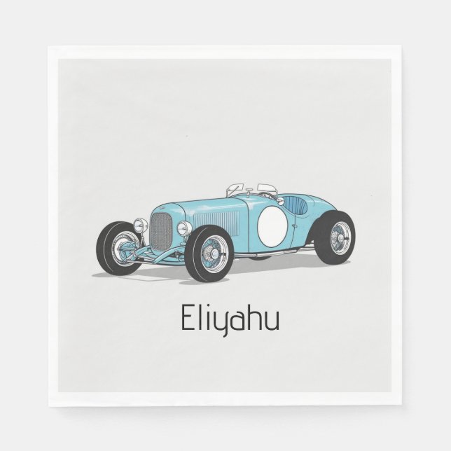 Vintage Auto Upsherin Servietten (Vorderseite)