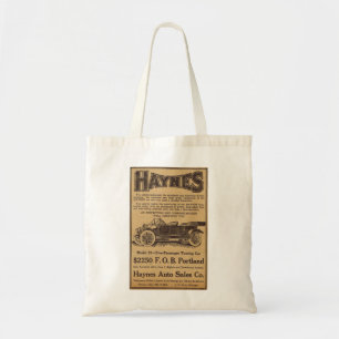 Vintage Autoanzeige 1912 Haynes Tragetasche