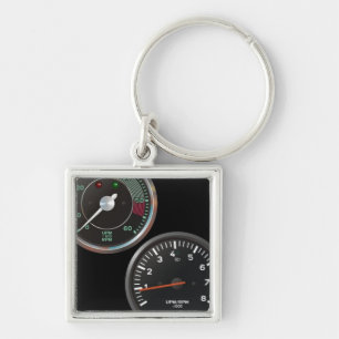 Vintage Autoinstrumente/klassische Automessgeräte Schlüsselanhänger