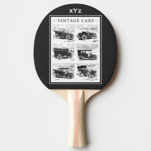Vintage-Autos individuelles Monogramm Ping-Pong-Sc Tischtennis Schläger