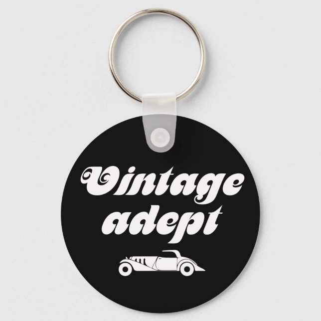 Vintage-Autos Schlüsselanhänger (Vorderseite)