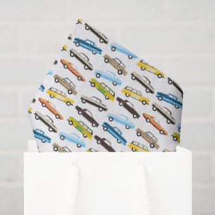 Vintage-Autos-Seidenpapier  Seidenpapier