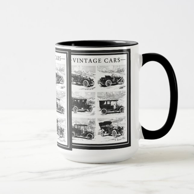 Vintage Autos Tasse (Rechts)