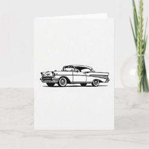 Vintage-Autos Vatertagskarte Karte
