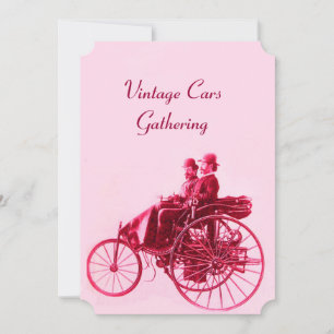 VINTAGE-AUTOSAMMLUNG Pink Rot Fuchsia Ankündigung