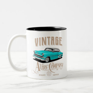 Vintage-Autounternehmen Zweifarbige Tasse
